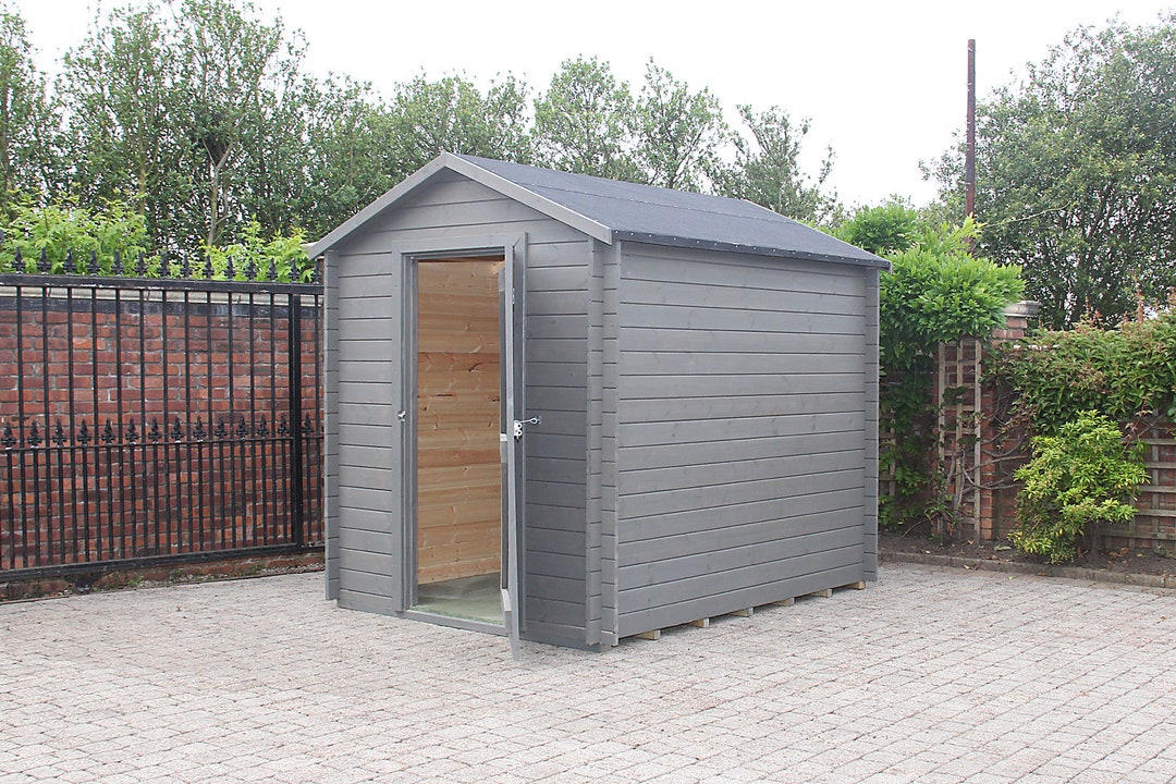 Staffordshire Outbuildings 8 X 6ft Apex Interlocking Garden Shed