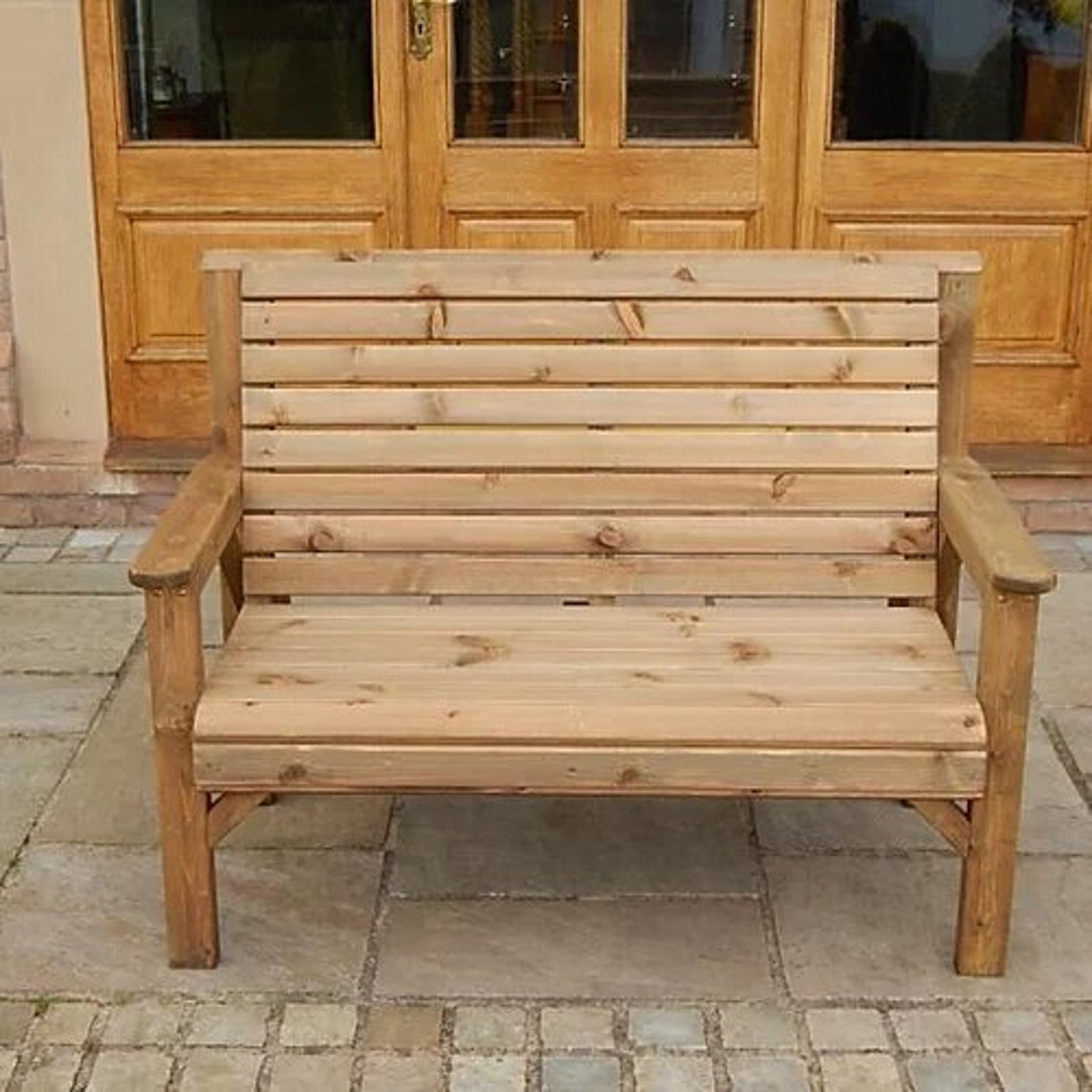 Staffordshire Garden Furniture Wooden Bench Etsy UK