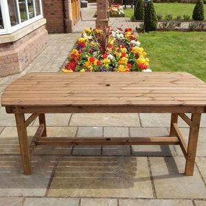 Wooden 6ft Garden Table - Delivery Fully Assembled