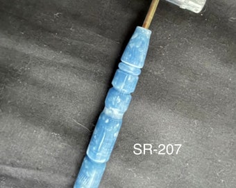 Hand Crafted Corian Seam Ripper, Blue Speckled Design