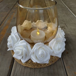 Rustic Wedding Table Centerpiece, Tealight Candle Holder, ***Made to Order***