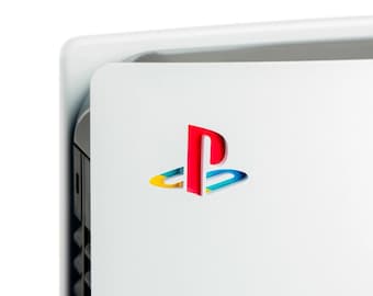 Retro PS Logo PS5 Playstation 5 classic logo vinyl decal set. 3 in 1 sticker skin underlay