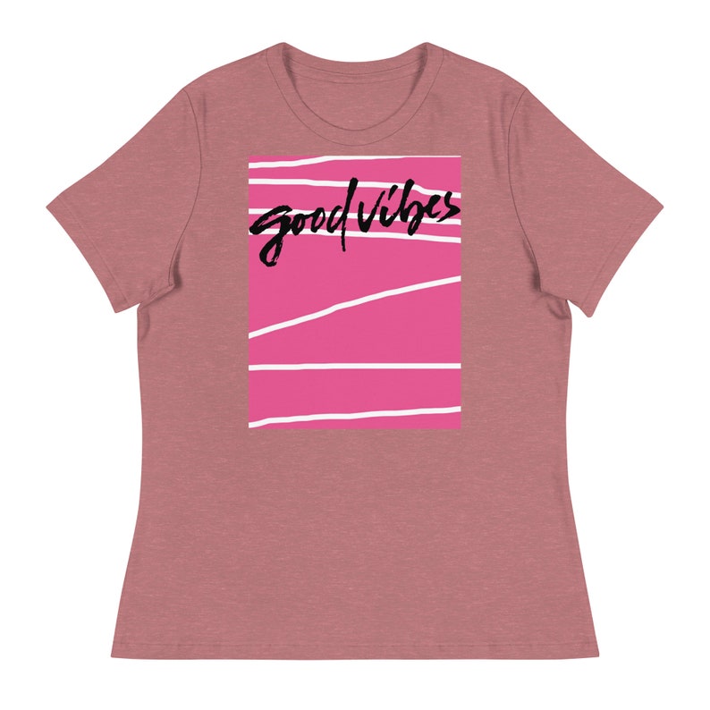 good vibes pink shirt