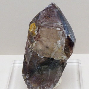 Nice Quartz Crystal Cluster with Red Hematite Inclusions from Orange River South Africa.