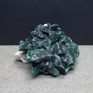 Vibrant Unique Pseudomorph Malachite after Azurite Milpillas Mine, Cuitata, Municipio de Cananea, Sonora, Mexico