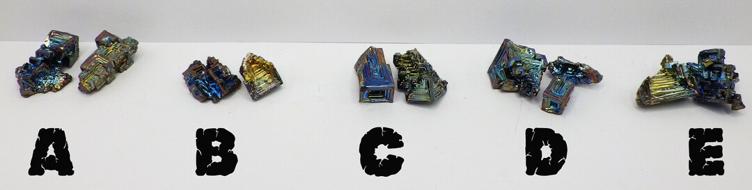 Bismuth Crystal Specimens beautiful rainbow of colors - Etsy Österreich
