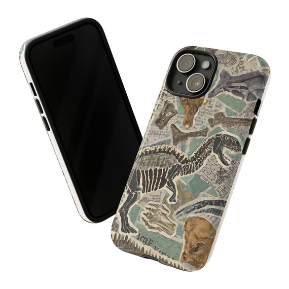 Fossil Dinosaur Bones Tough Phone Cases iPhone Samsung and Google Pixel Great Fossil Hunter Paleontologist or Dinosaur Lover Etsy UK