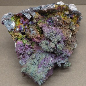 Botryoidal Rainbow Turgite From Graves Mountain Great Purple and Green Rainbow Hematite Iridescent Hematite