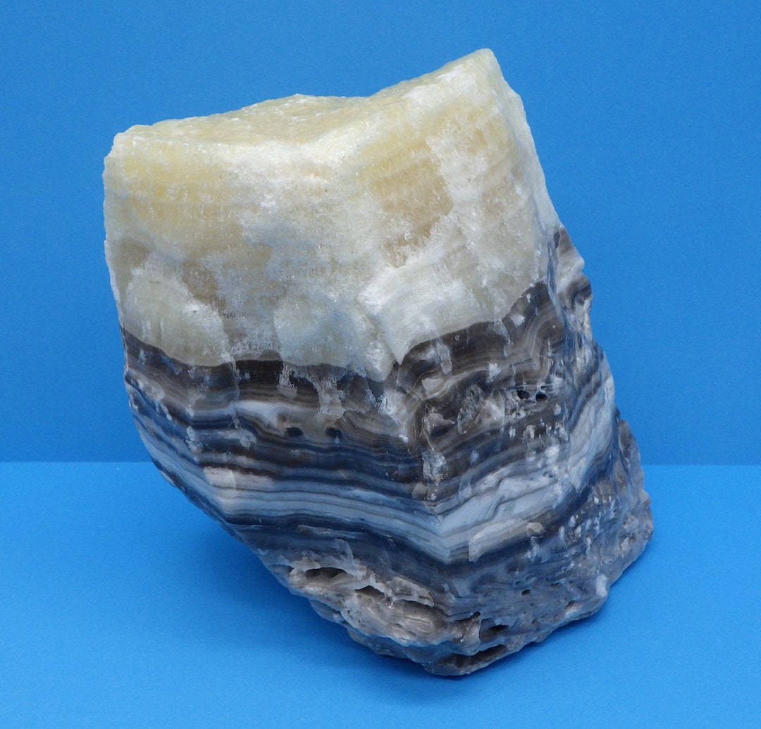 Large Zebra Banded Calcite Stone, Mexico Mineral Specimen - Etsy