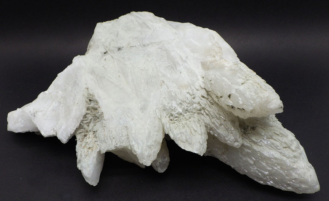 Large Milky Artichoke Quartz Cluster With Pyrite Specimen Etsy