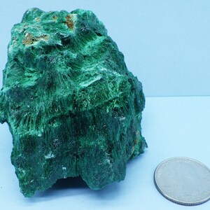 Beautiful Large Velvet Malachite also called Silky Malachite or Fibrous Malachite Specimen