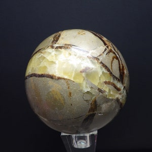 Huge Septarian Dragon Stone Sphere 4.3inches 109mm 3pounds 14ounces