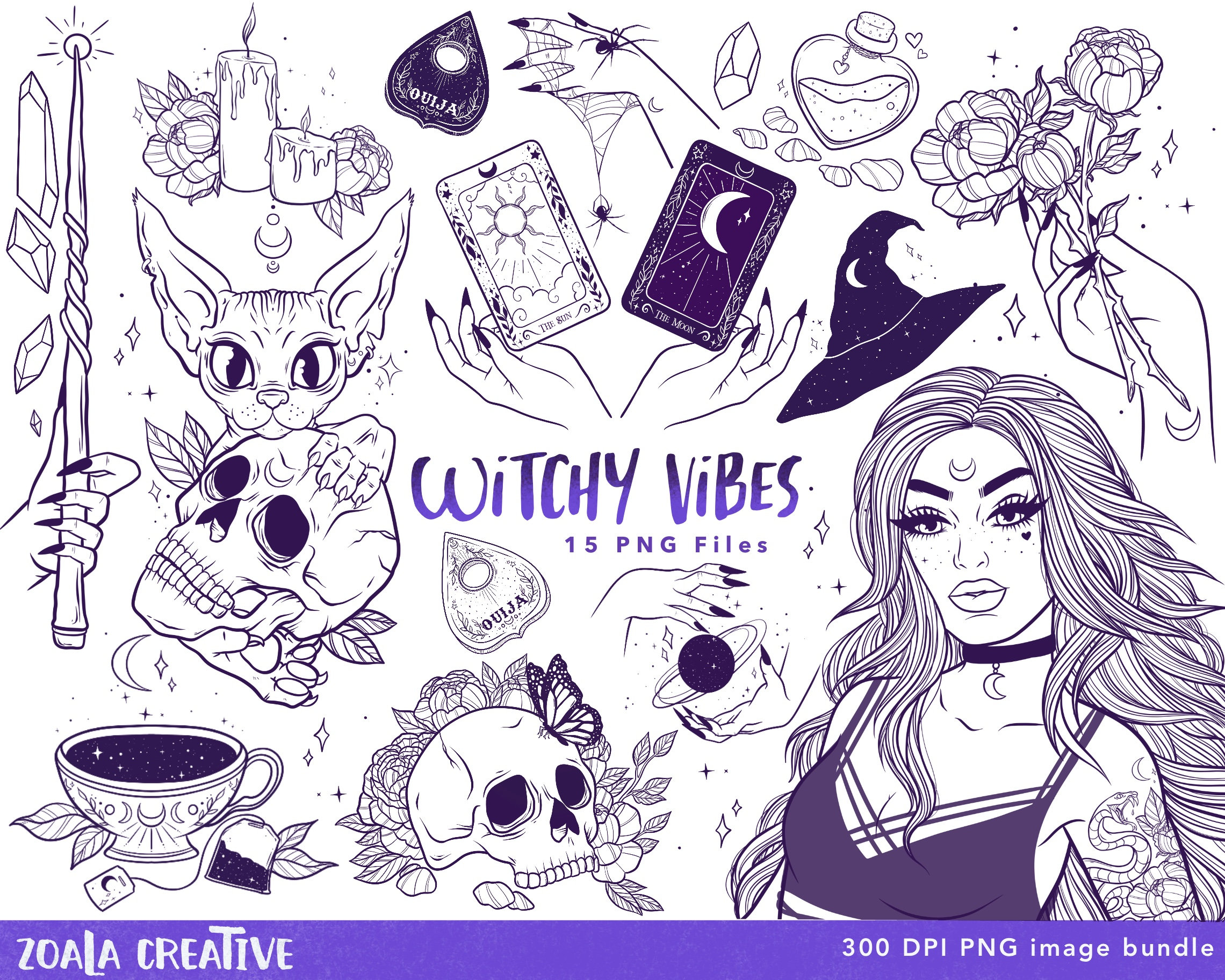 Witchy Vibes Sticker Sheet  The Anxious Peach – the anxious peach