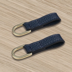 Cuir Marine Togo pour Birkin / Kelly 2 Bandoulière Adaptateur D Ring Pochette