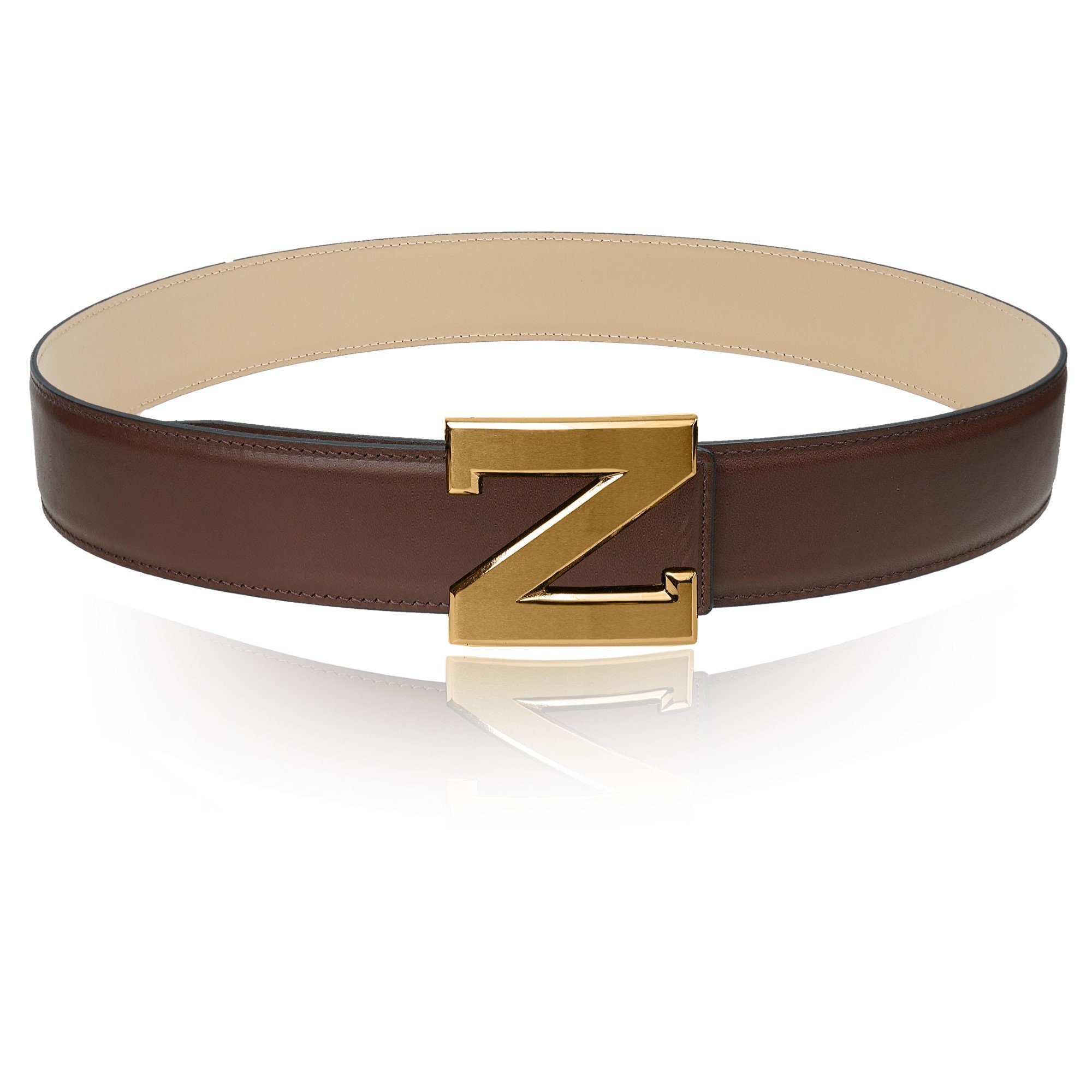 小物 TORY LEATHER CLINCHER BELT BROWN 32 Tory Leather 1' Clincher Leather Belt, leather belt, Made in