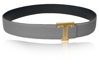 Vintage Ann Taylor // Taupe Leather Wide Belt Elegant Gold  display picture 3