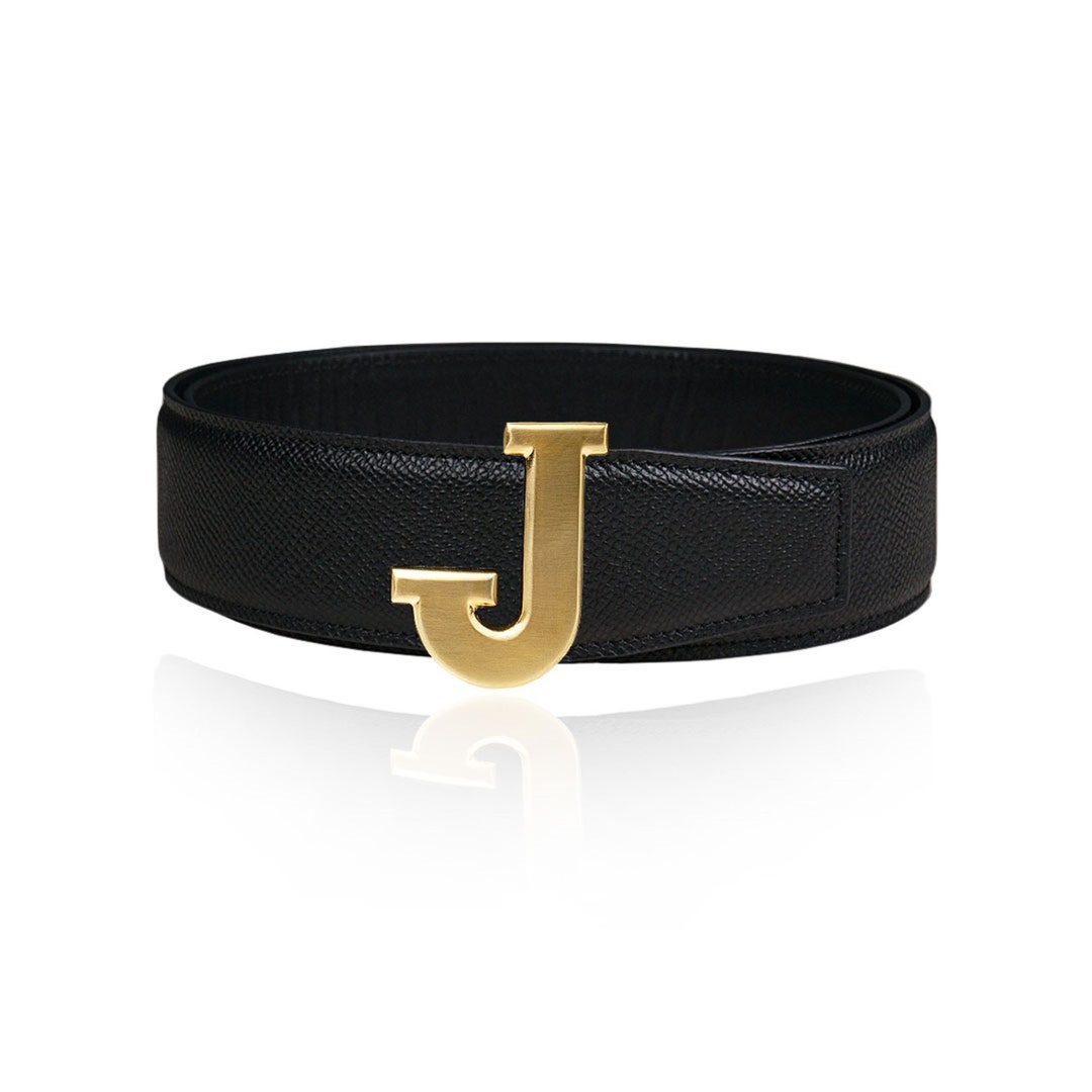 Reversible Leather Belt Epsomo Black 40 Mm 1.5