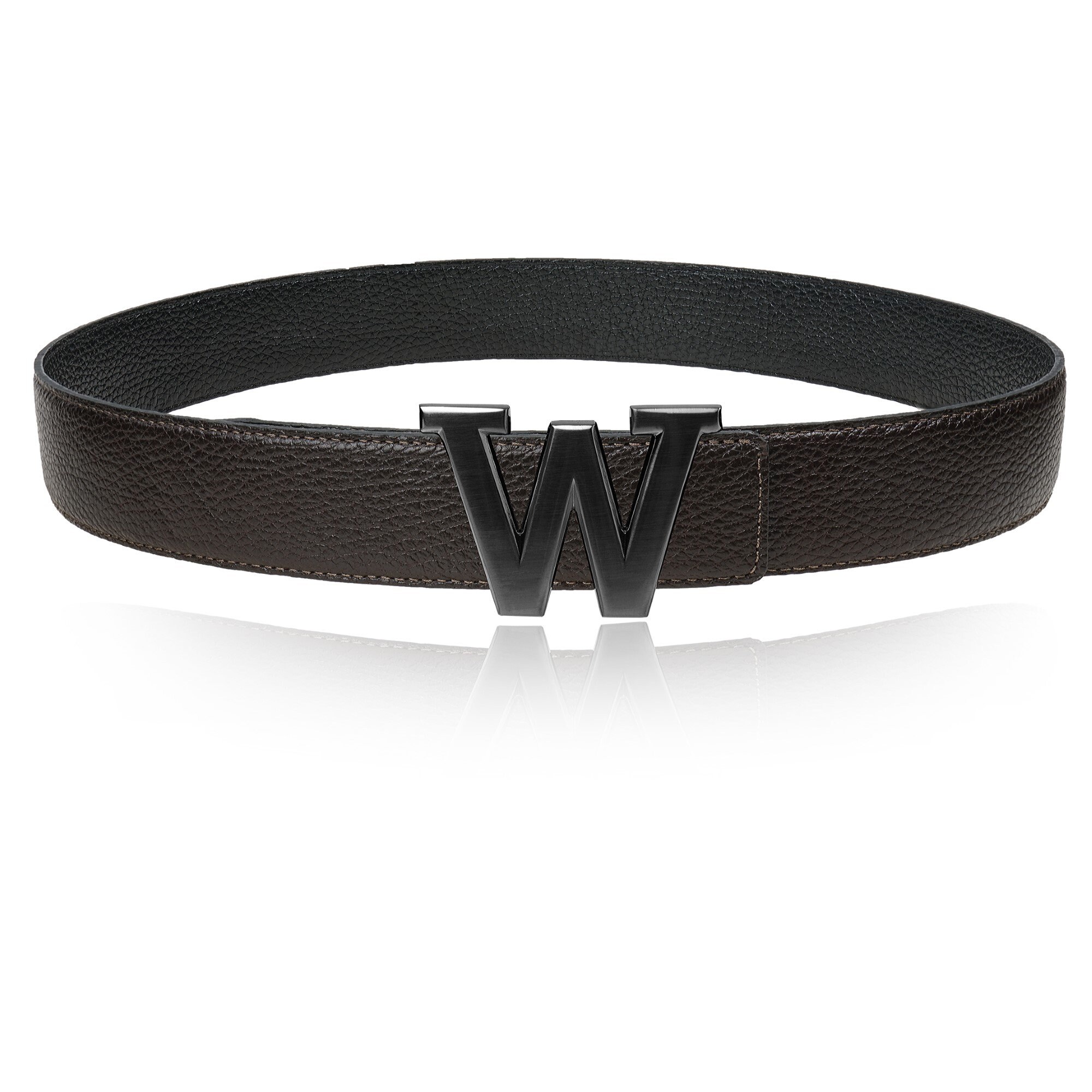 Alexander Wang Black Leather Belt with Silver W Buckle Alexander Wang Skinny Leather Belt - Black Belts  main image 4