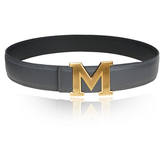 Reversible Leather Belt Gray 32 Mm 1.25