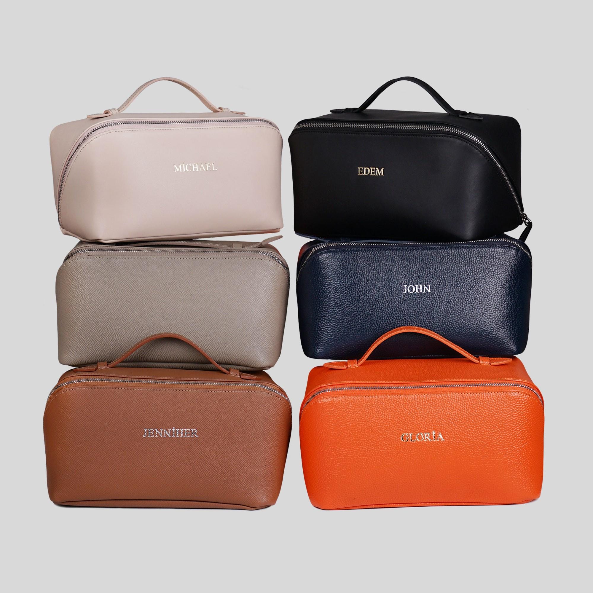 leder waschbeutel damen