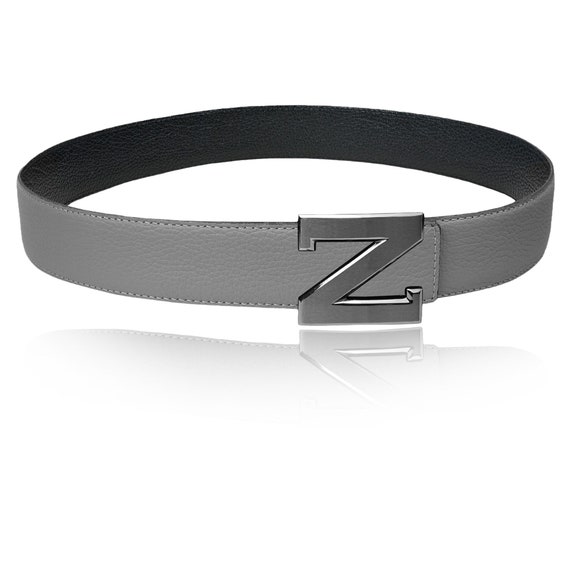 Reversible Leather Belt With Taupe 40 Mm 1.5