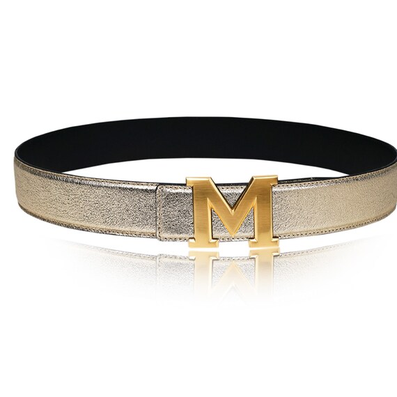 リバーシブルベルト ゴールドバックル リバーシブルベルトバックルゴールド