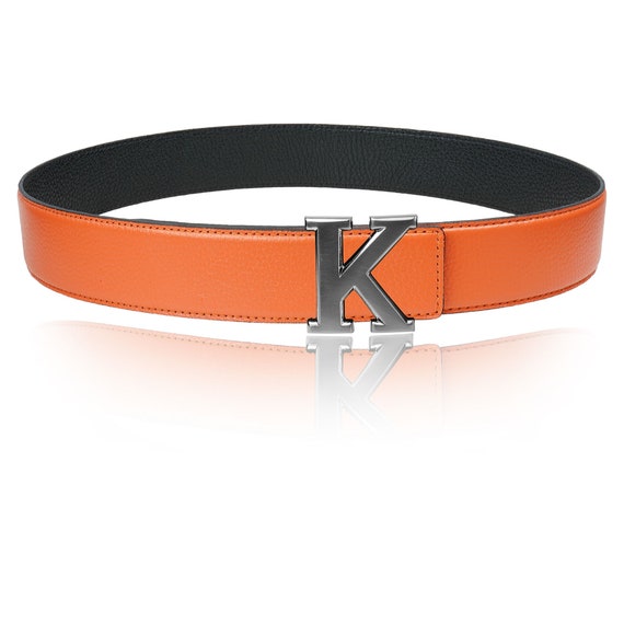 MCM unsex revisable orange one size belt (cut to size) Adjustable Claus M Reversible Belt 1.75 main image 3