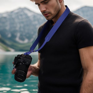 Personalized Leather Camera Strap for Photographers Photographer Gift for Him & Her Custom Gift DSLR Camera Holder