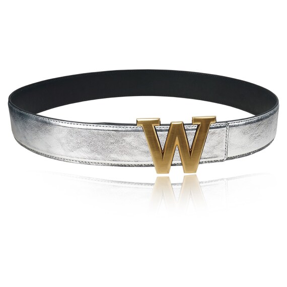 Reversible Leather Belt Silver 32 Mm 1.25 display picture 1
