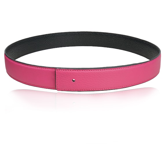 Reversible Leather Belt Pink 32 Mm 1.25