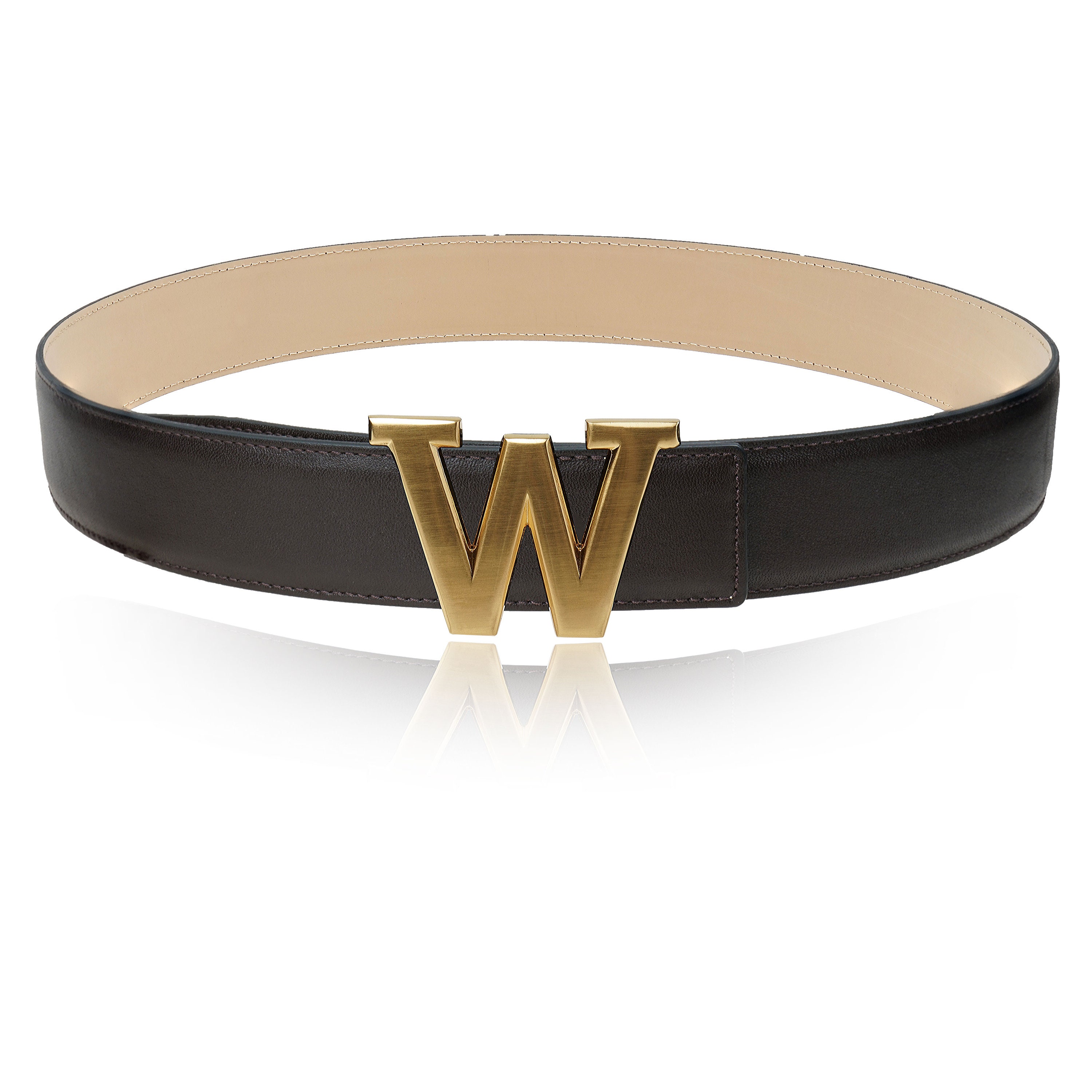 Reversible Leather Belt Dark Brown 40 Mm 1.5
