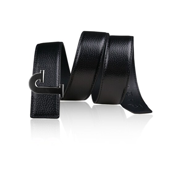 小物 hazama Unaddressed Requiem leather belt Reversible Leather Belt Black 32 Mm 1.25
