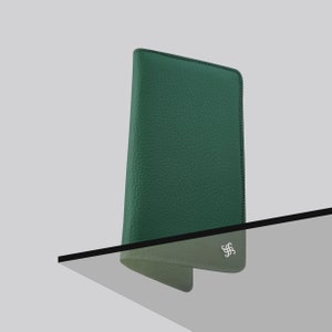 Portefeuille en cuir pour femme Continental Green – Portefeuille en cuir – Porte-monnaie en cuir de qualité Large