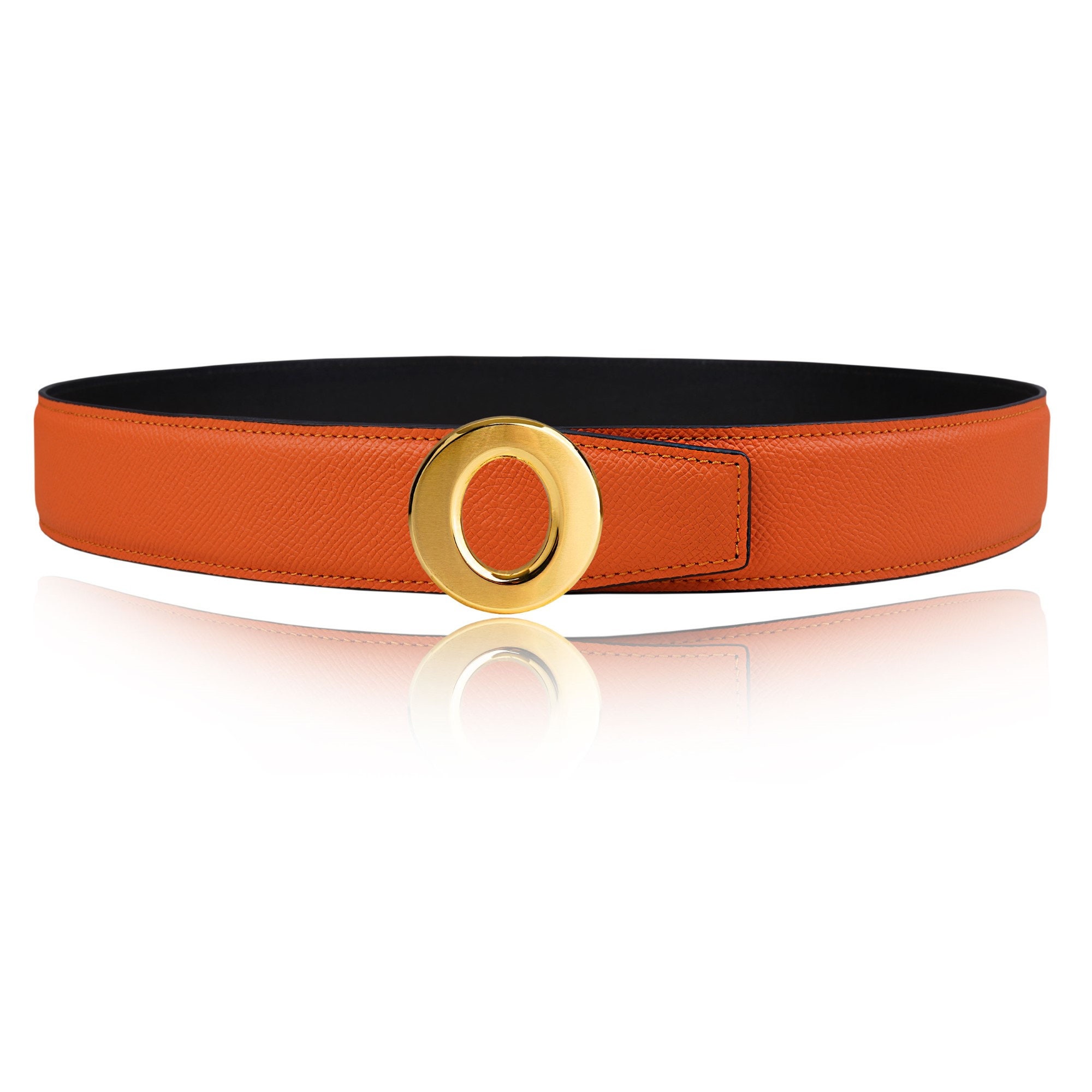 オレンジ レザー ベルト 装飾バックル il_fullxfull.3435618800_89vc.jpg