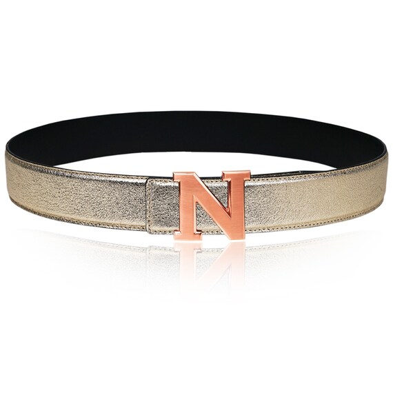 Reversible Leather Belt Gold 32 Mm 1.25