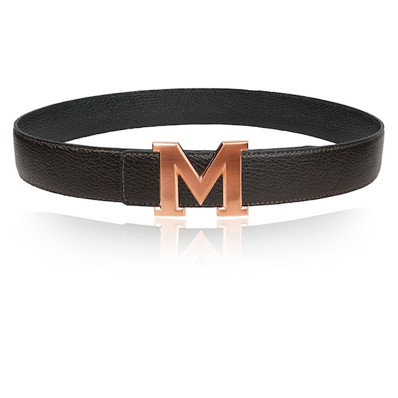Reversible Leather Belt With Dark Brown 40 Mm 1.5 display picture 2