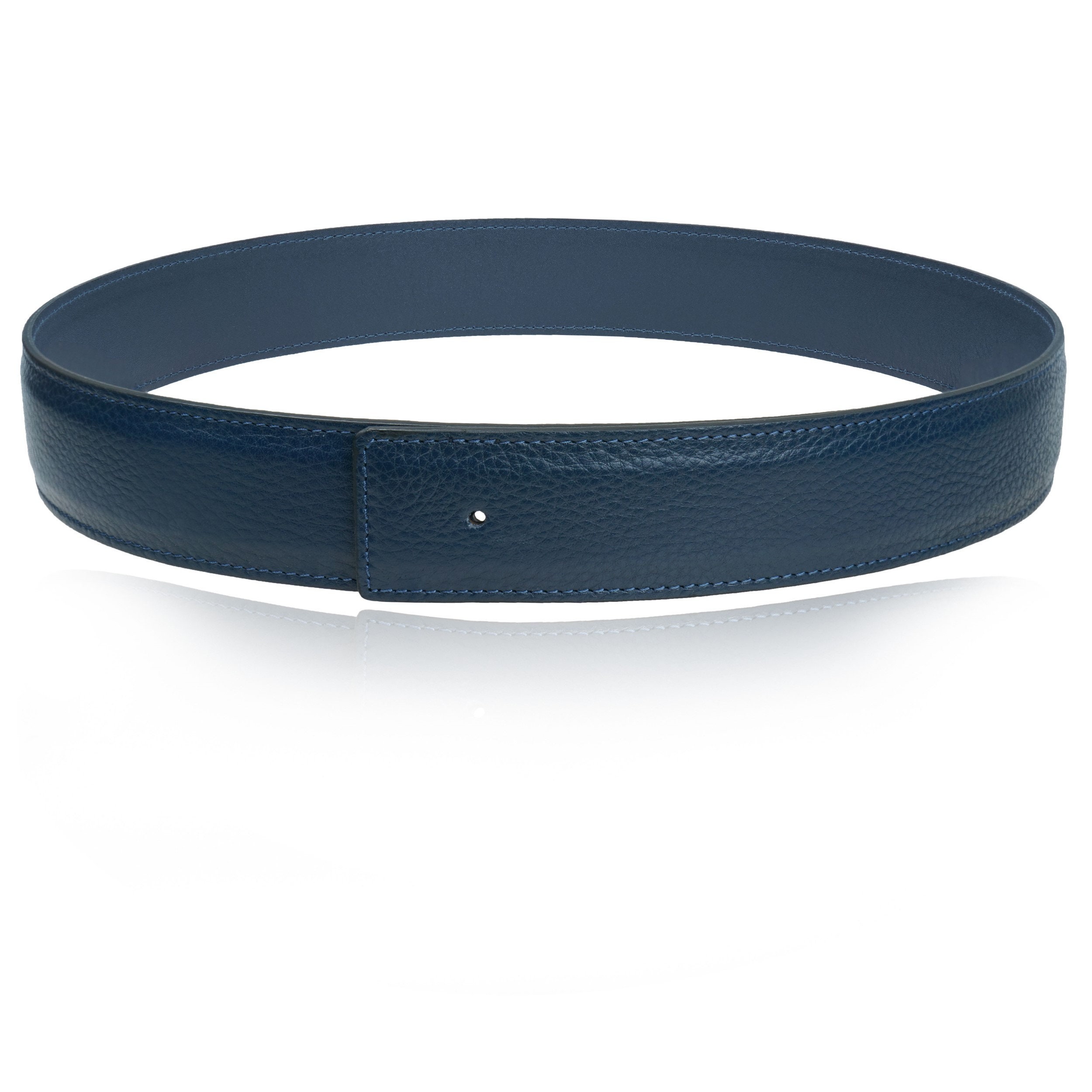 Navy Leather Wrap Belt - Etsy display picture 2