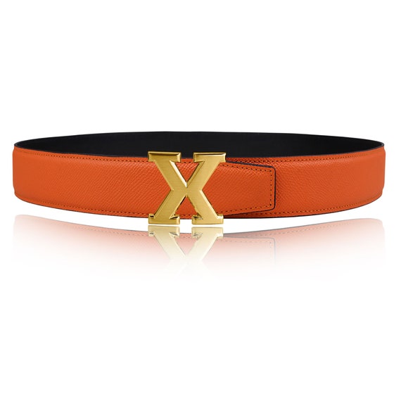 Initiales leather belt Louis Vuitton Beige size XL International