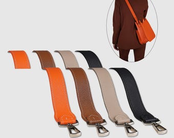 Ledertaschen Riemen 3cm mit Gold-Silberbeschlägen Ledergriff Schultergurt, Kameratasche Gurt, Crossbody, passend Evelyne / Kelly Handtaschen