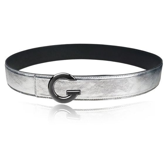 Eberle Belt‎ Black Leather Silver 125 Buckle 32 Eberle Clothing, Shoes & Accessories for Women on Sale up to  main image 3