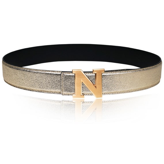 Reversible Leather Belt Gold 32 Mm 1.25
