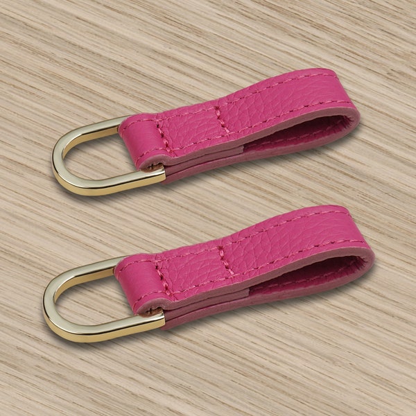 Togo Pink Leather for Birkin / Kelly 2 Shoulder Strap Adapter D Ring Pochette