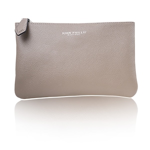 Estuche de piel Epsomos Taupe para lápices como regalo para padre, madre, amigo o como pequeño neceser