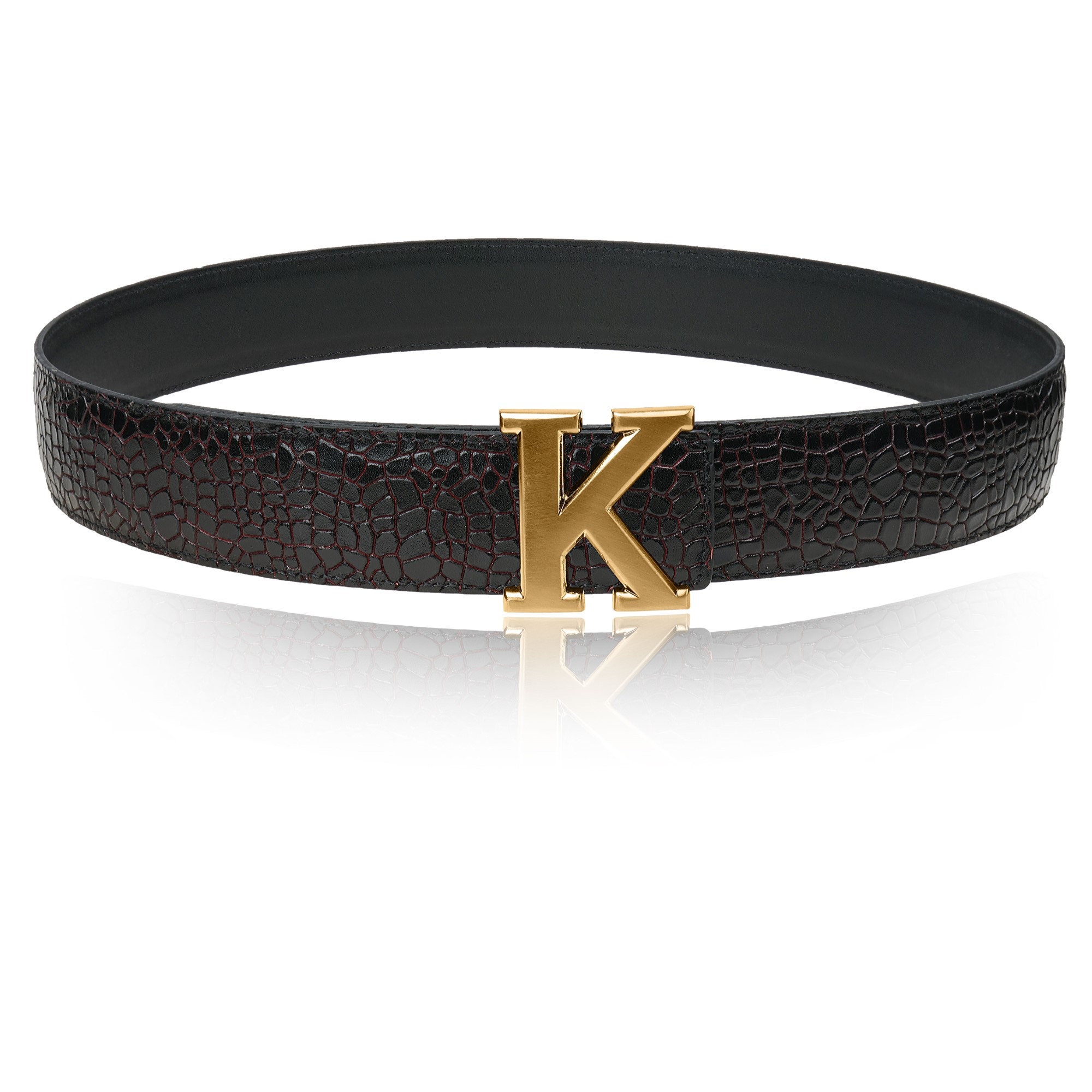 Reversible Leather Belt With Dragon Eye 40 Mm 1.5