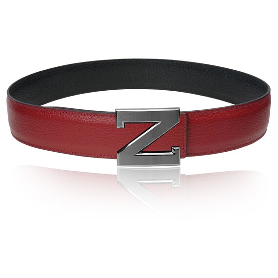 Reversible Leather Belt With Bordeaux 40 Mm 1.5