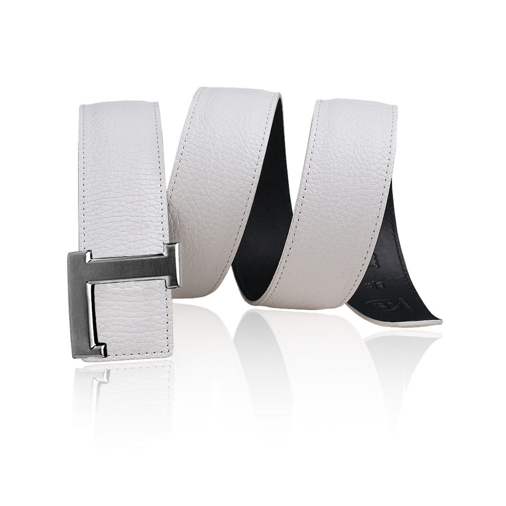 Leather Yves Saint Laurent Belt White Saint Laurent Accessories