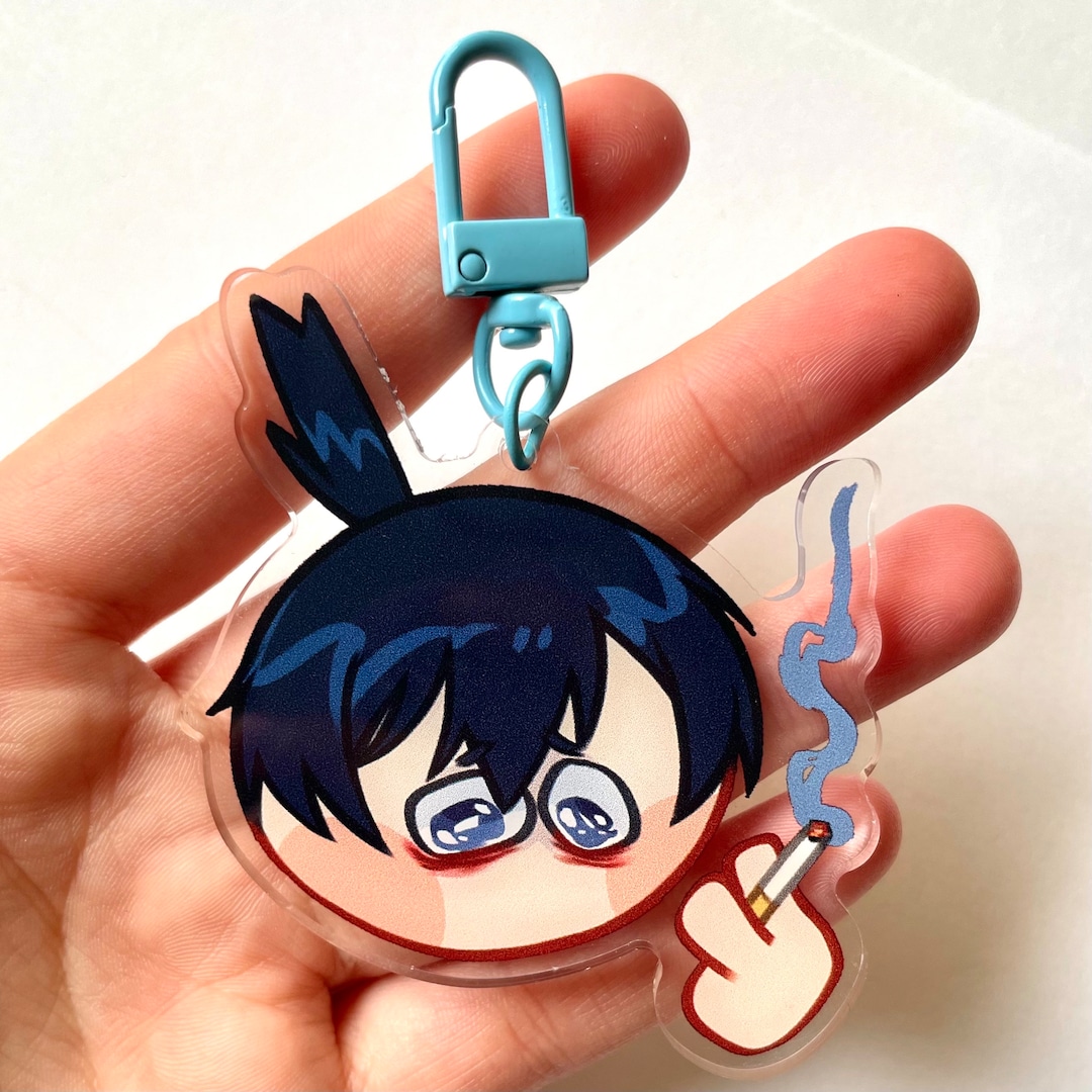 Chainsaw Emoji Meme Acrylic Charm Etsy