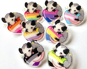 Opossum Pride Pins