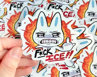 Pegatina de vinilo de beneficencia para inmigrantes