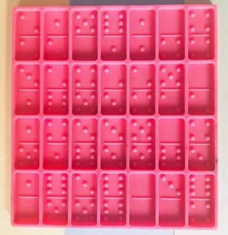 Set of 5 Double 12 Domino Mold,91 Total Dominoes Mold,brand Mold,resin  Epoxy Mould,food Grade Silicone Mold,candle Mold,handmade Soap Mold, 